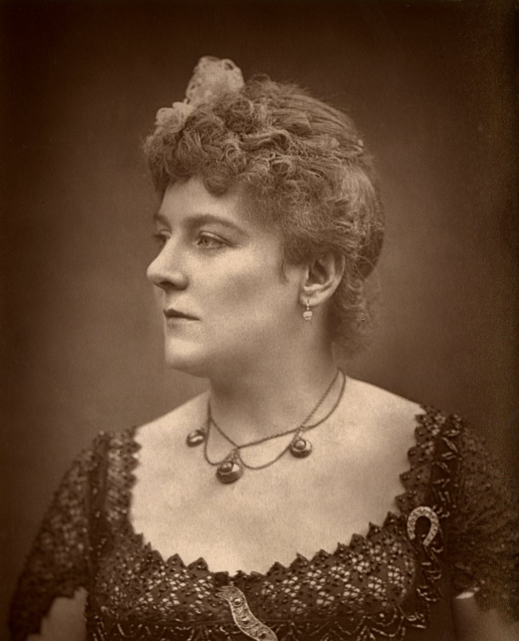 Britse actrice Henrietta Lindley in Jim de Penman, 1886 door Barraud