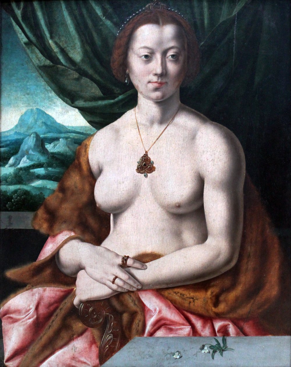 Vrouwelijk naaktportret door Barthel Bruyn the Elder