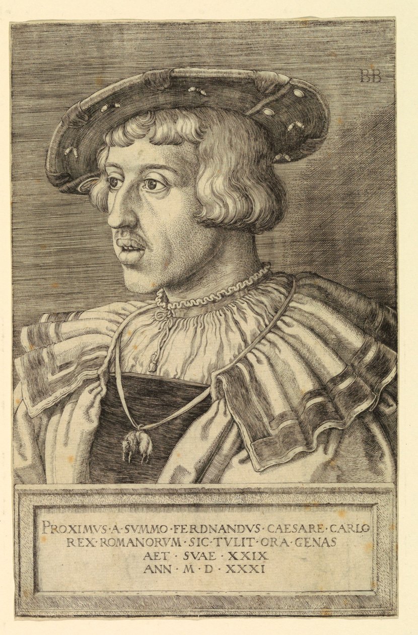 Ferdinand I, keizer van het Heilige Roomse Rijk door Barthel Beham