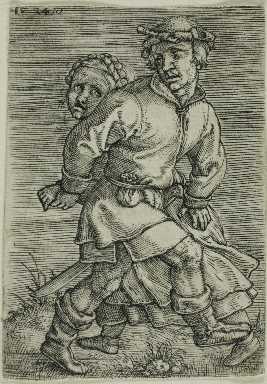 Boerenpaar Dansend door Barthel Beham