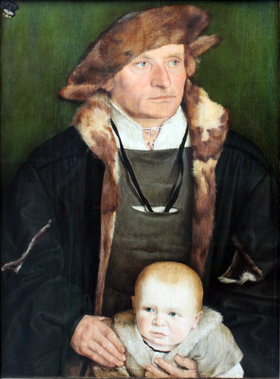 Portret van Hans Urmiller en zijn zoon door Barthel Beham