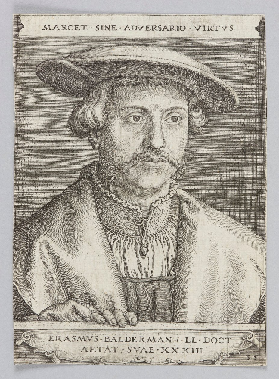 Portret van Erazm Baldermann door Barthel Beham