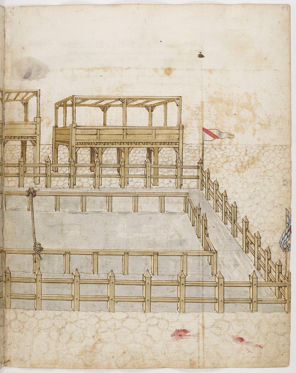 Lice pour tournoi. Miniatuur uit het Boek der Toernooien van Koning René van Anjou door Barthélemy dEyck René dAnjou
