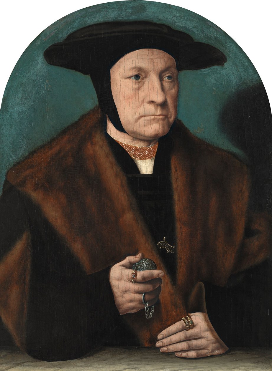 Portret van een man uit de familie Weinsberg door Bartholomaeus Bruyn the Elder