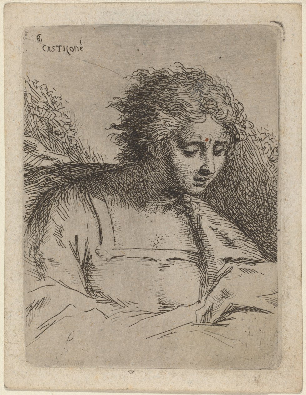 Half-lengte figuur lezend door Bartholomäus Ignaz Weiss