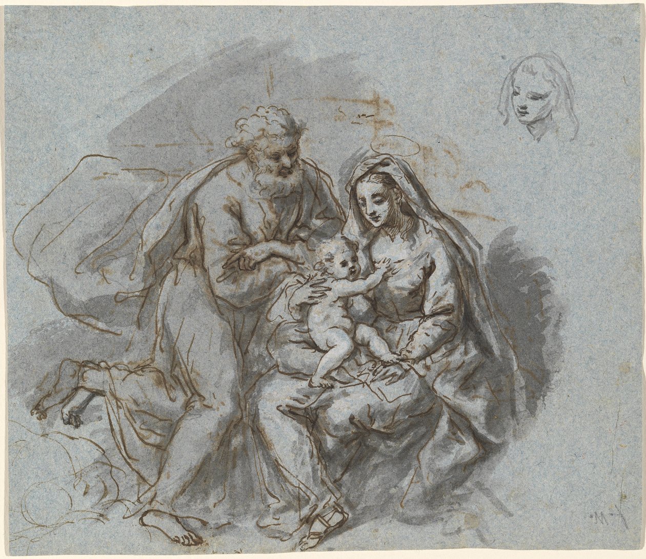De Heilige Familie door Bartholomäus Ignaz Weiss