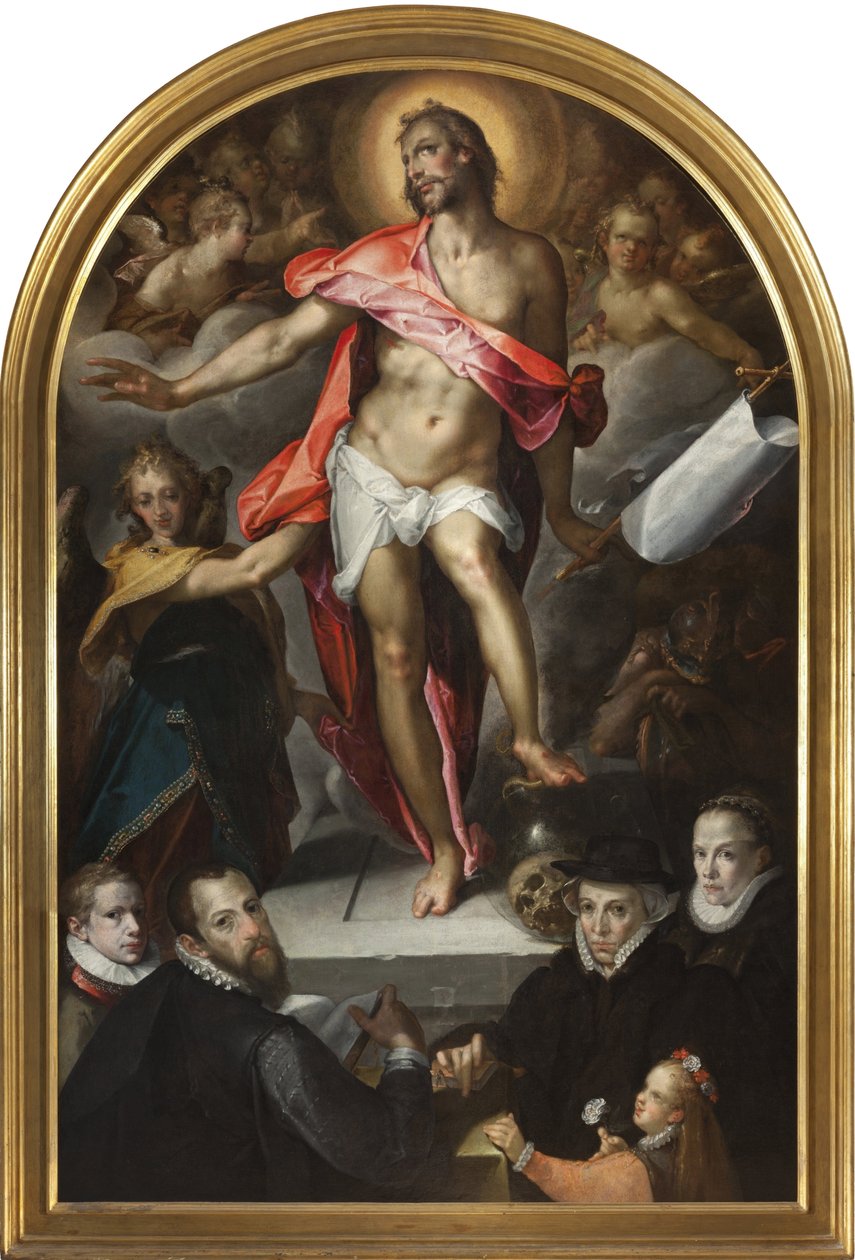 Epitafium van goudsmid Nicolas Müller uit Praag door Bartholomaeus Spranger