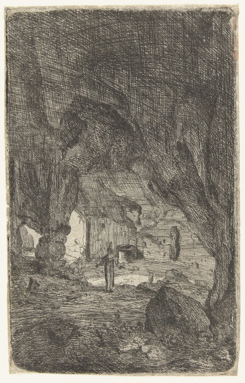 Interieur van een grot (Romeinse ruïnes) door Bartholomeus Breenbergh