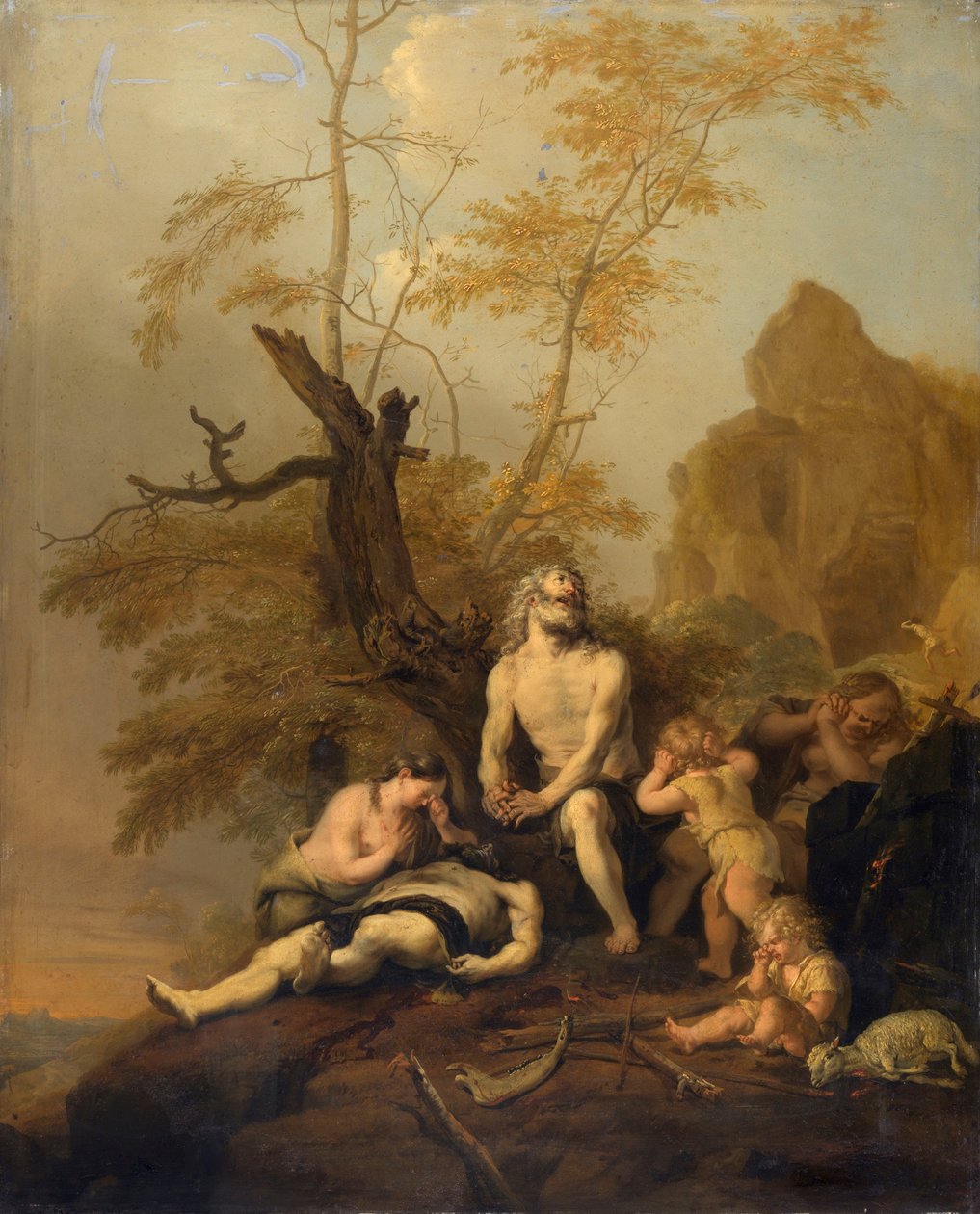 De dood van Abel door Bartholomeus Breenbergh