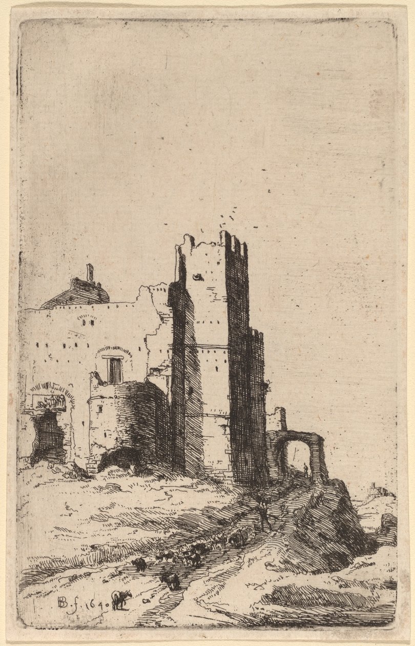 De Stad Leoni, nabij Frascati door Bartholomeus Breenbergh