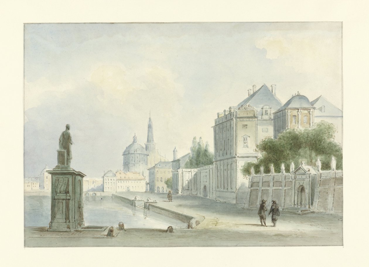 Italiaans stadsgezicht | Bartholomeus Johannes van Hove