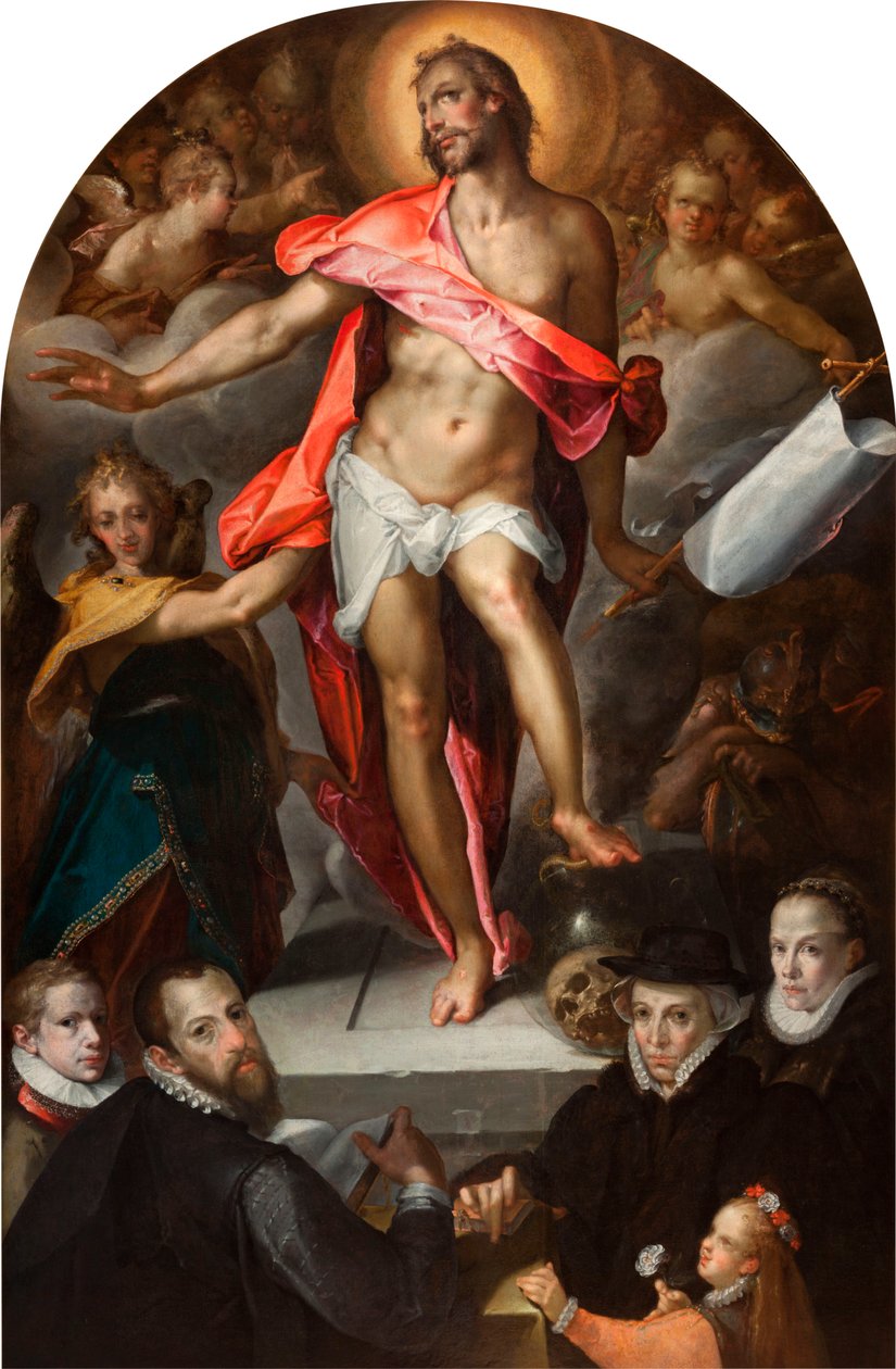 Epitaaf van goudsmid Nicolas Müller van Praag door Bartholomeus Spranger