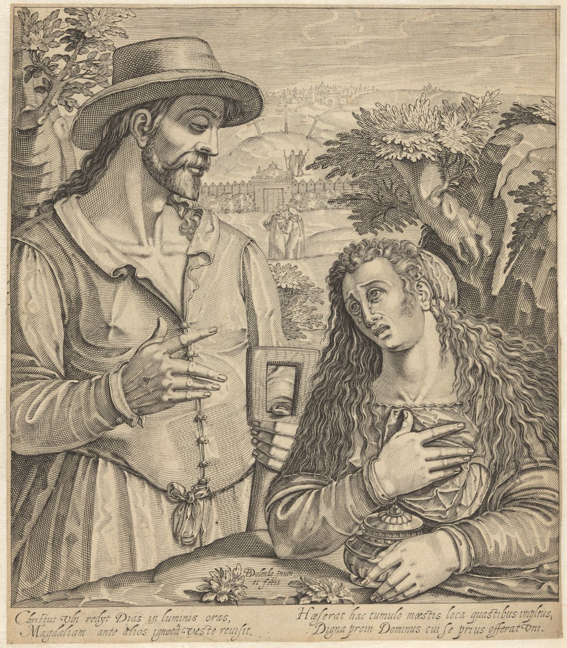 Christus verschijnt aan Maria Magdalena door Bartholomeus Willemsz. Dolendo