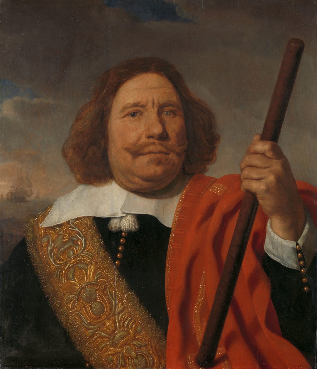 Egbert Meeuwsz Cortenaer (1605-65), Viceadmiraal, Admiraliteit van de Maas, Rotterdam door Bartholomeus van der Helst