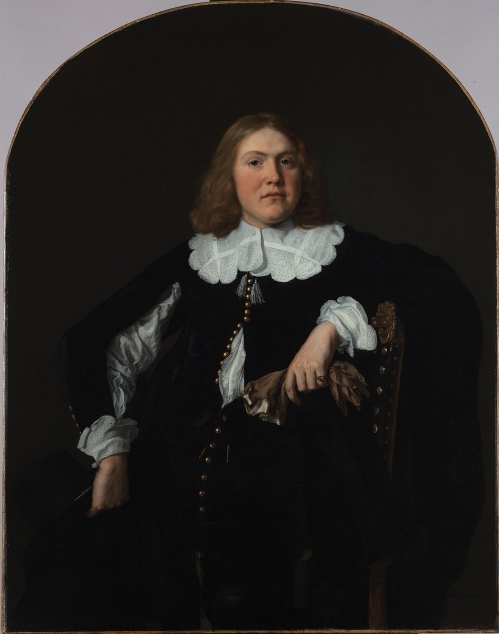 Portret van een man door Bartholomeus van der Helst