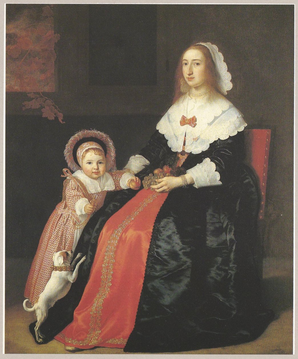 Portret van een vrouw met kind, mogelijk Margaretha Cloeck (1617-1680) en Pieter Hulft (1643-1694) door Bartholomeus van der Helst