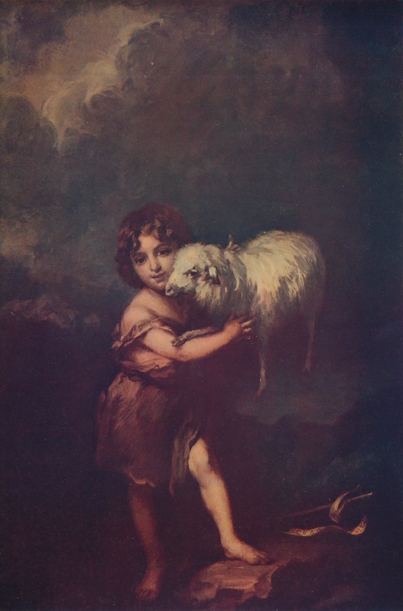 St. Johannes en het Lam, 1660-5, ca. 1900 door Bartolomé Esteban Murillo