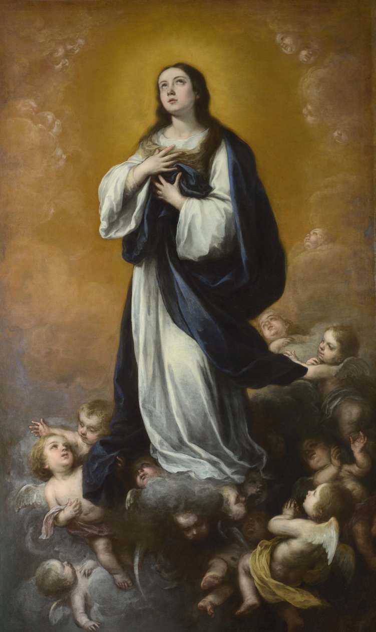 De Onbevlekte Ontvangenis van de Maagd, midden 17e eeuw door Bartolomé Esteban Murillo
