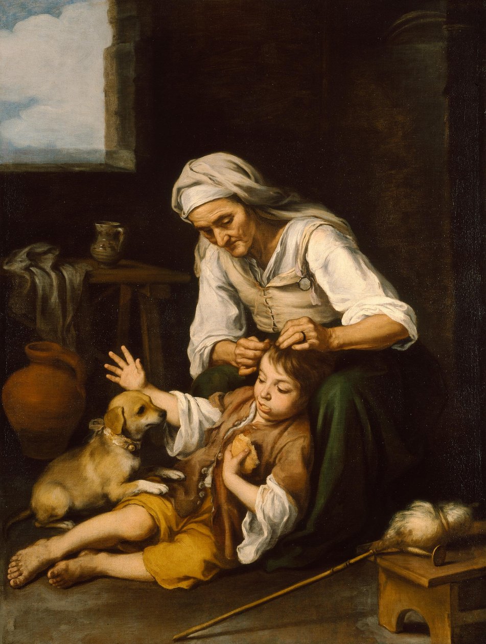 Toilet in huis door Bartolomé Esteban Murillo