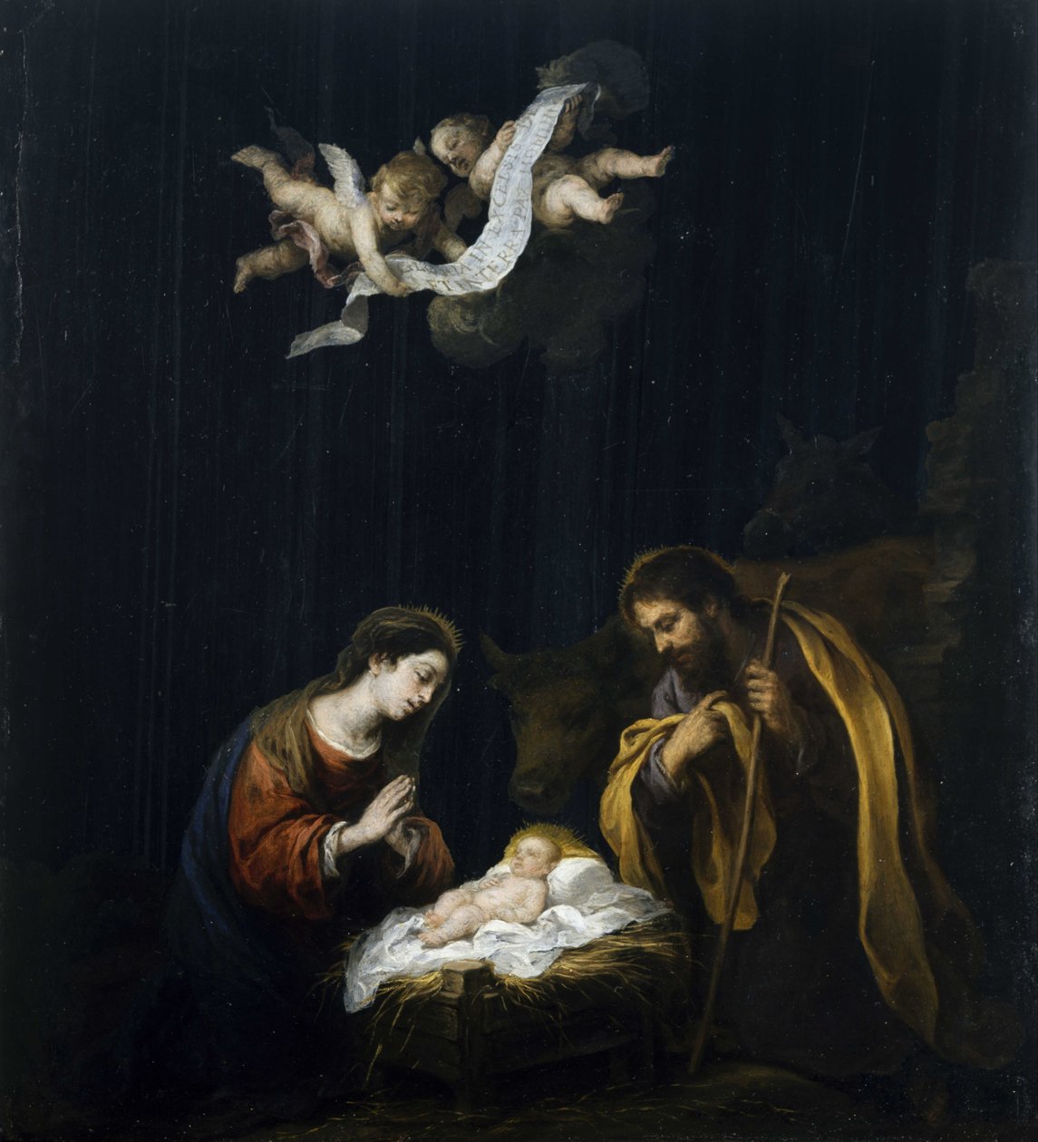 De geboorte van Christus door Bartolomé Esteban Murillo