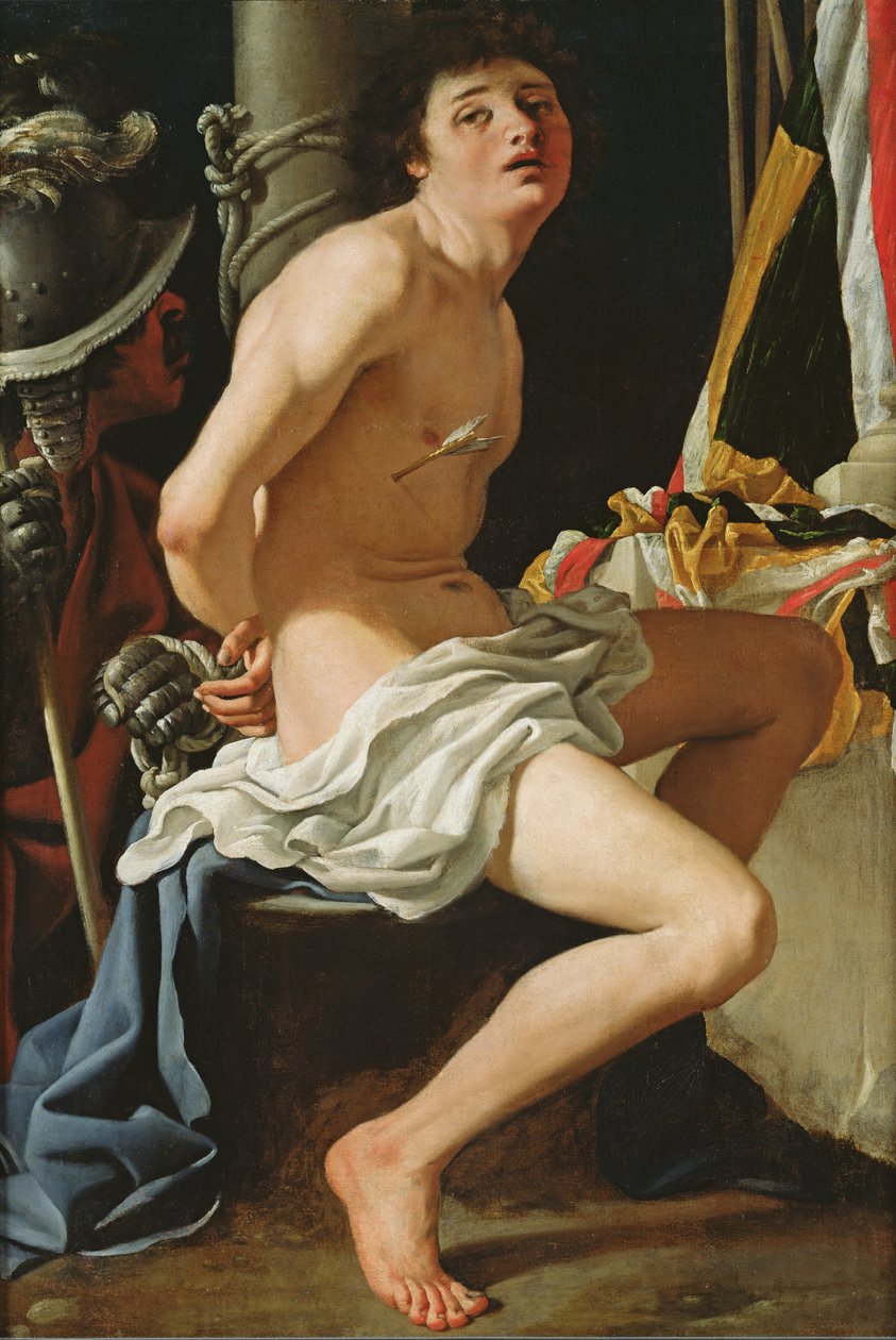 Martelaarschap van St. Sebastian door Bartolomeo Schedoni