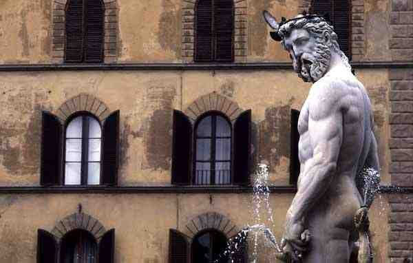 De fontein van Neptunus, 1560-75 door Bartolomeo Ammannati