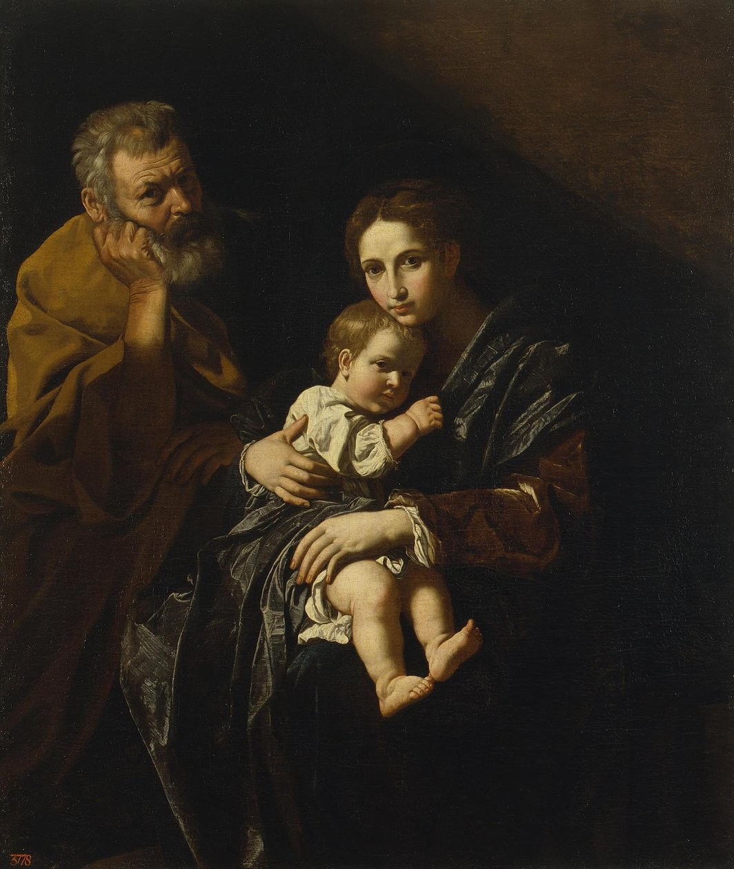 Heilige Familie door Bartolomeo Cavarozzi