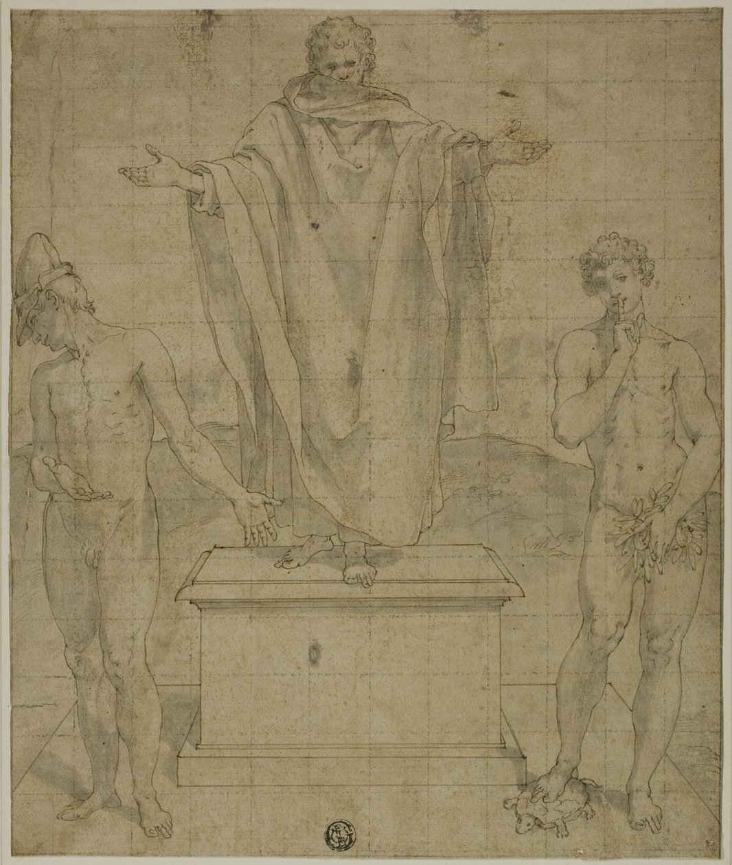 Studie voor Allegorie van Geloof en Stilte door Bartolomeo Cesi