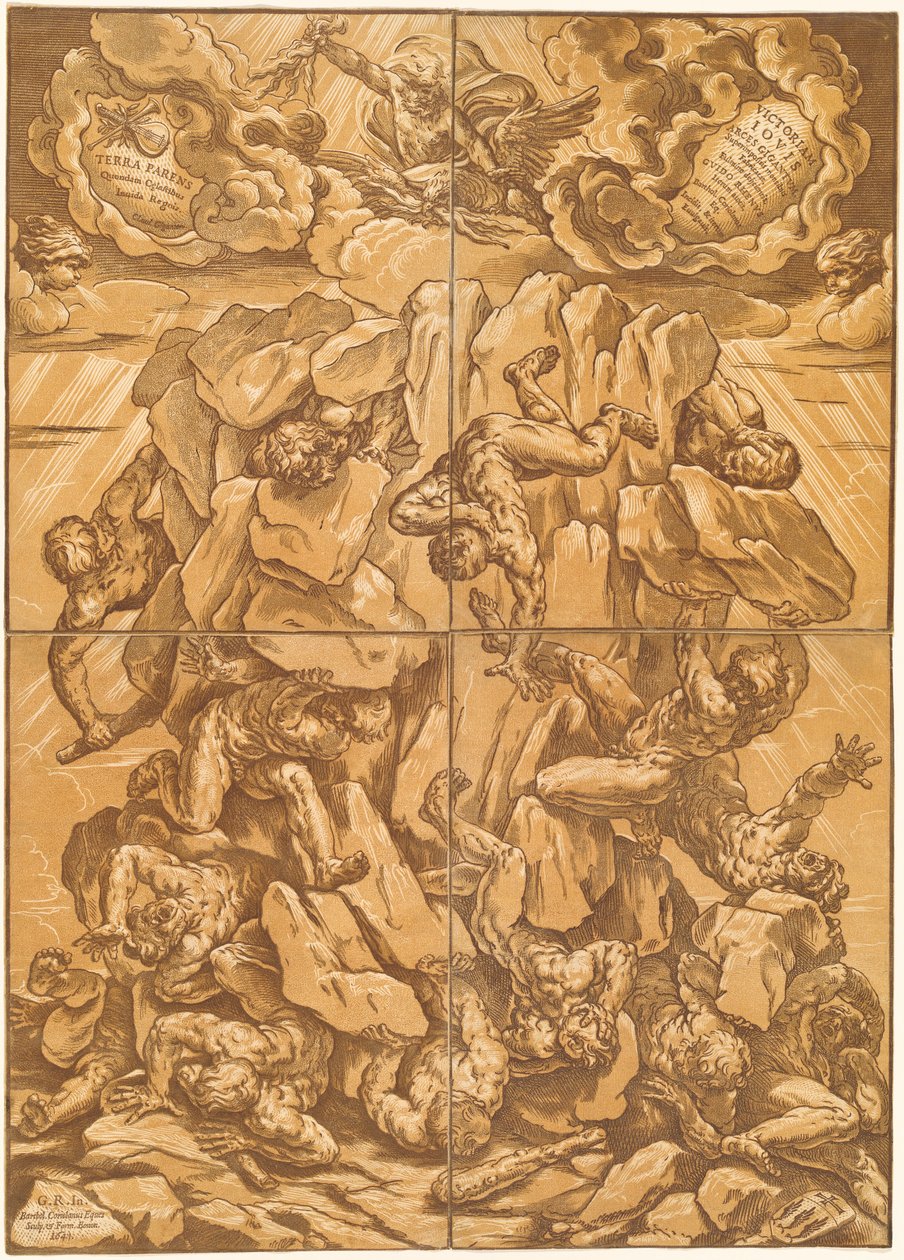 De Val van de Reuzen door Bartolomeo Coriolano after Guido Reni
