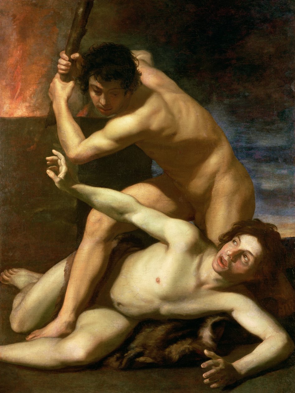 Kaïn vermoordt Abel, ca. 1610 door Bartolomeo Manfredi