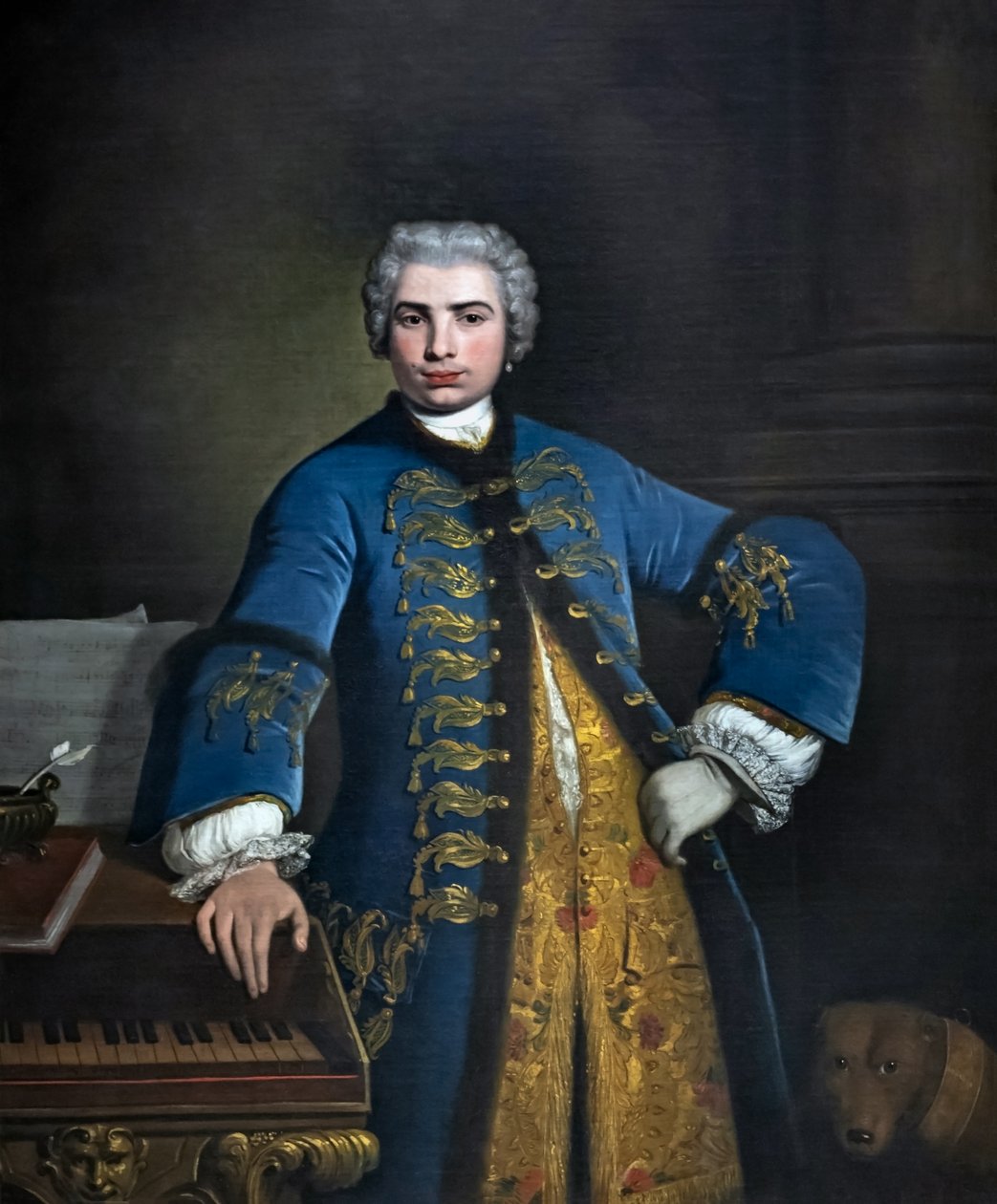 Portret van Farinelli door Bartolomeo Nazari