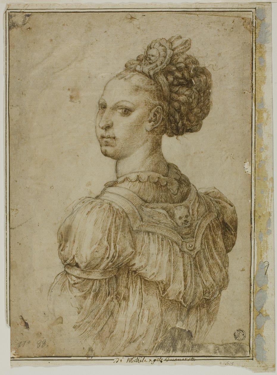 Ideaal borstbeeld van een vrouw door Bartolomeo Passarotti