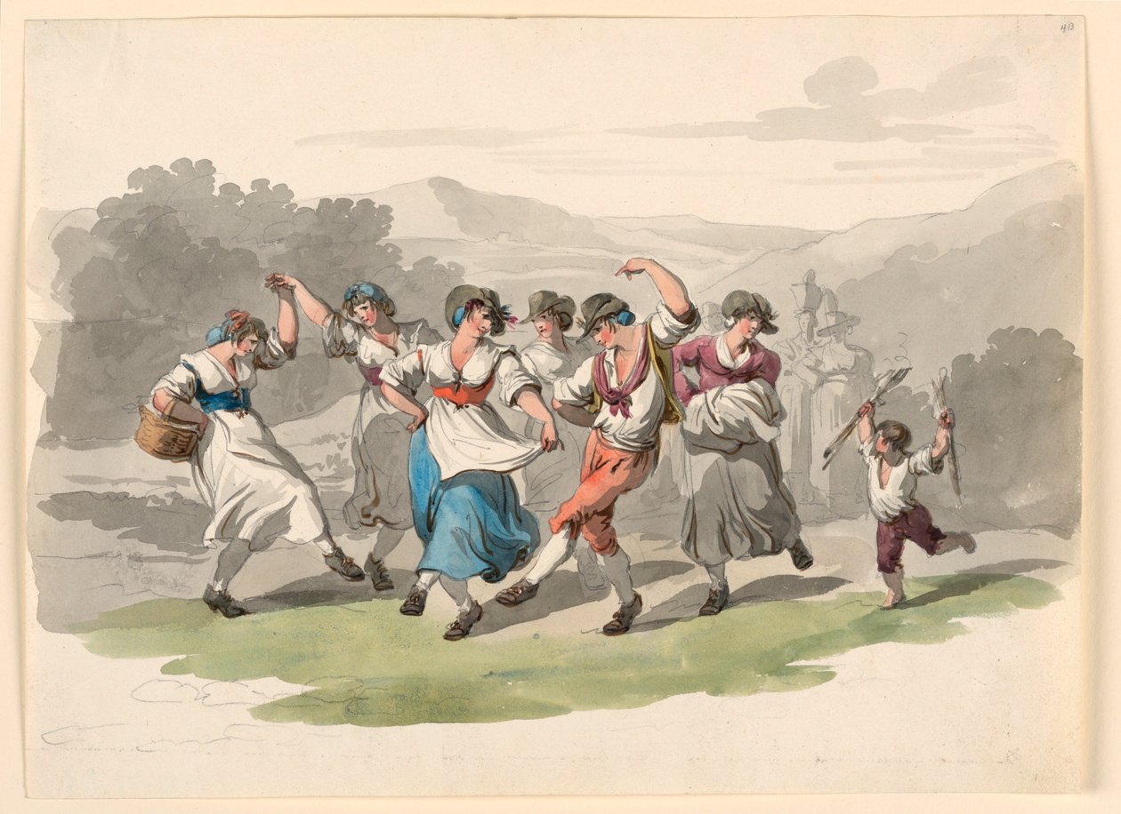 Terugkeer van de wijnoogst door Bartolomeo Pinelli