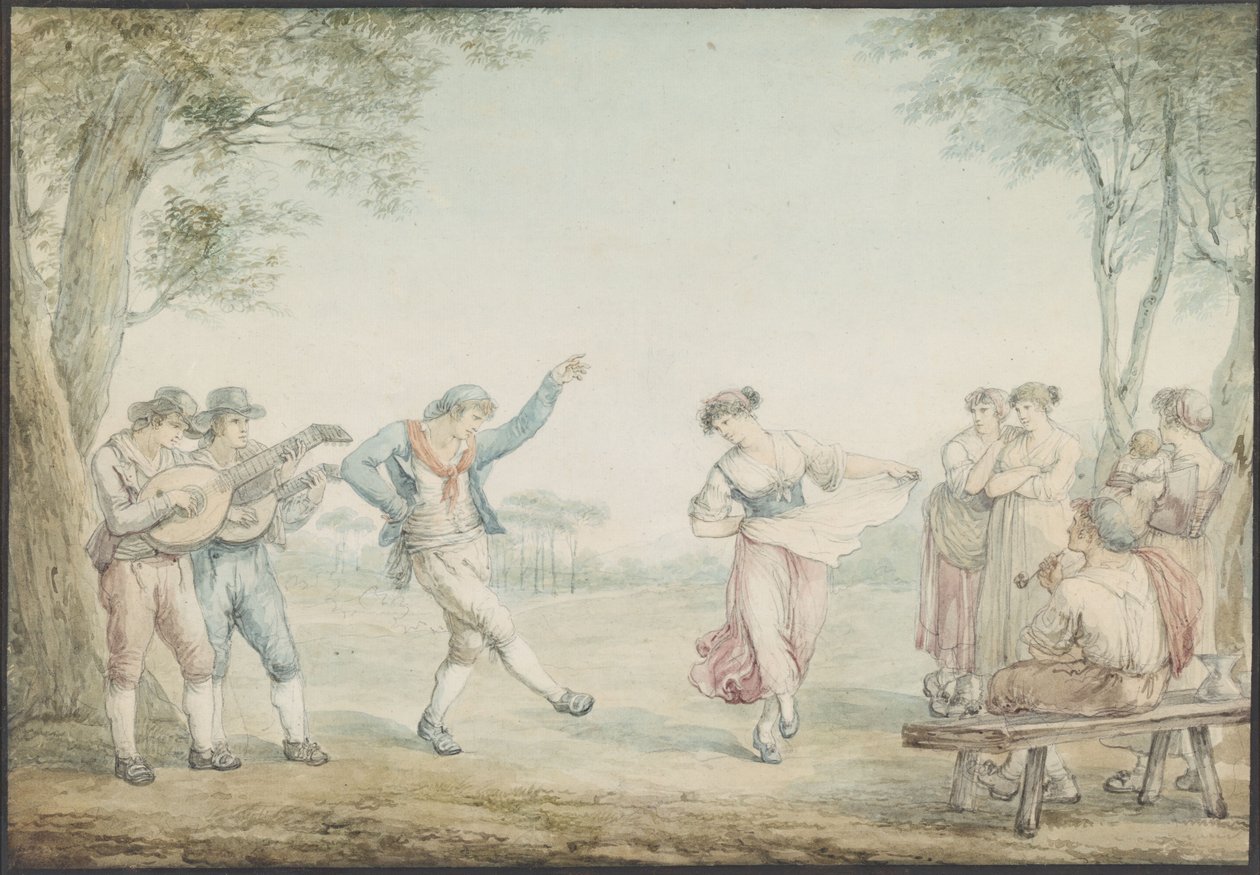 De Saltarello-dans door Bartolomeo Pinelli