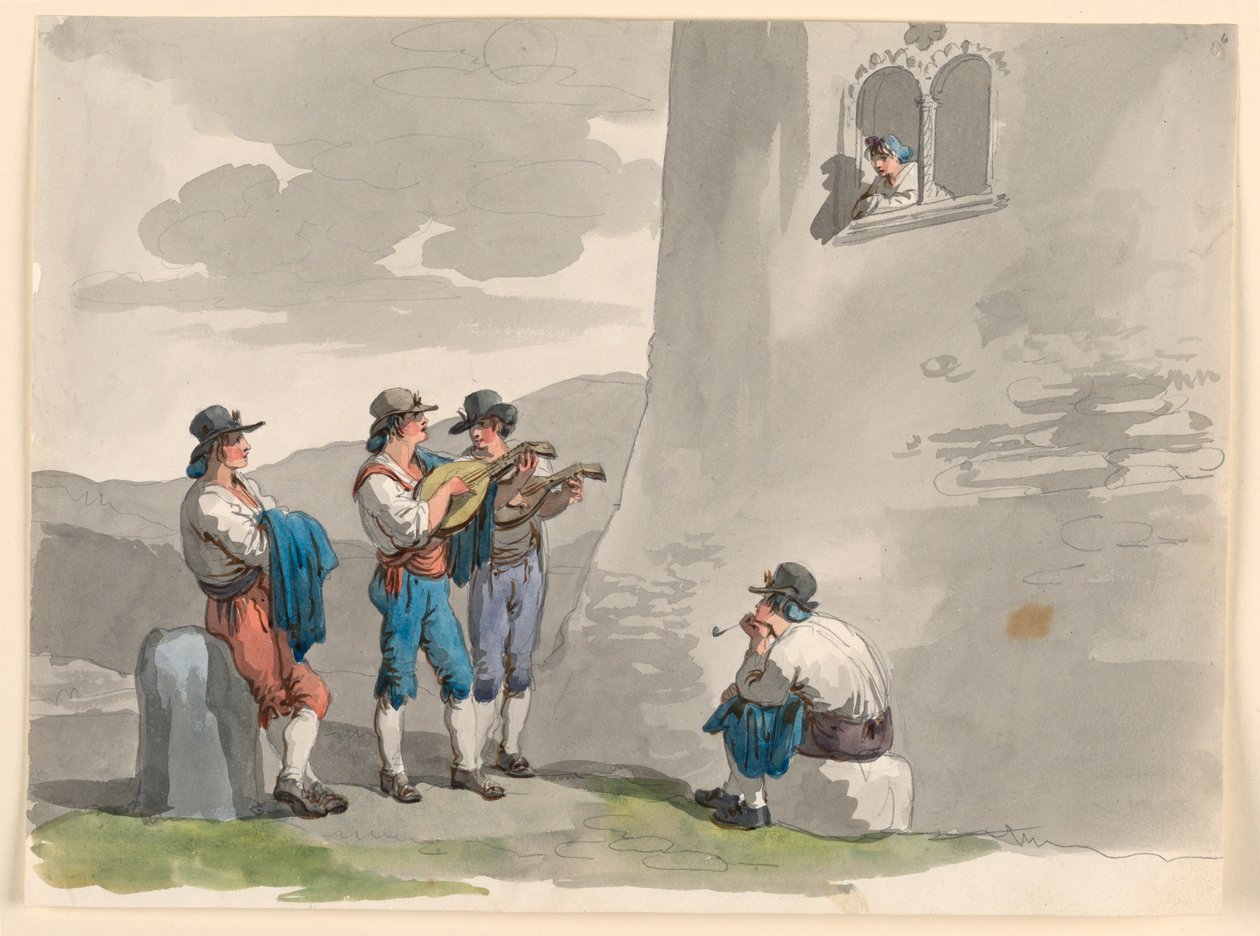 De serenade door Bartolomeo Pinelli