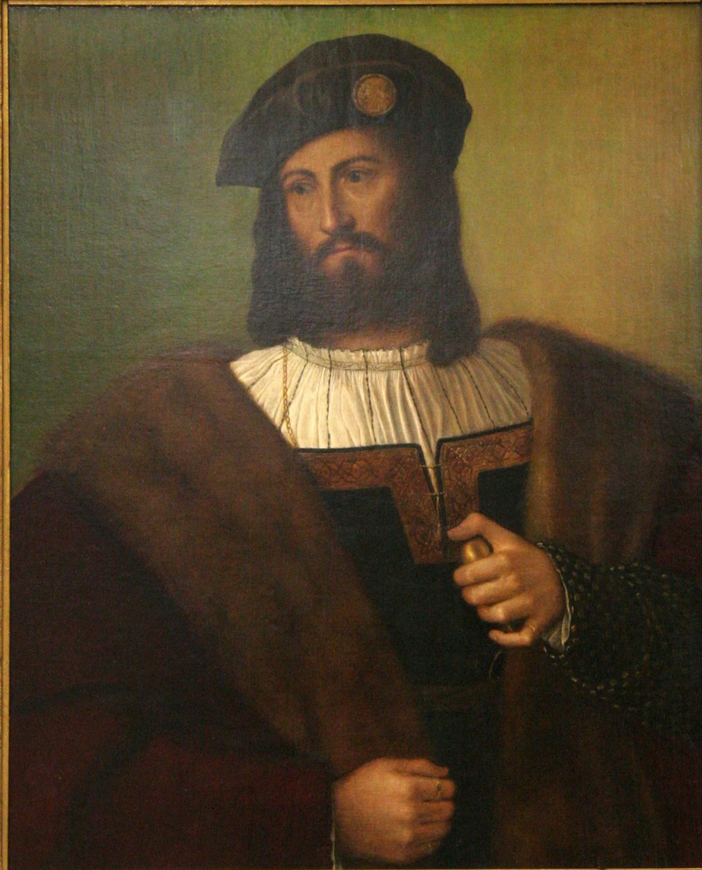 Portret van een man door Bartolomeo Veneto