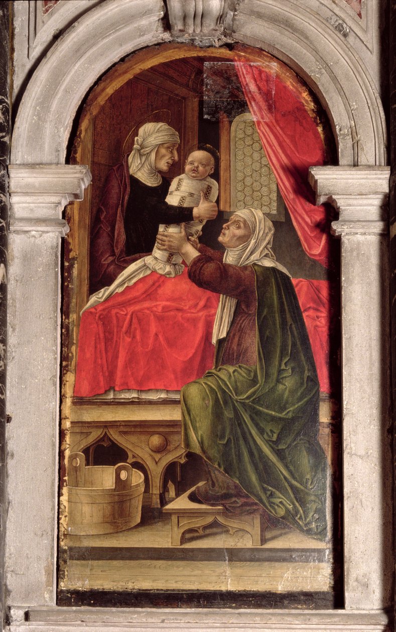 Drieluik van de Madonna van de Barmhartigheid, 1473 door Bartolomeo Vivarini