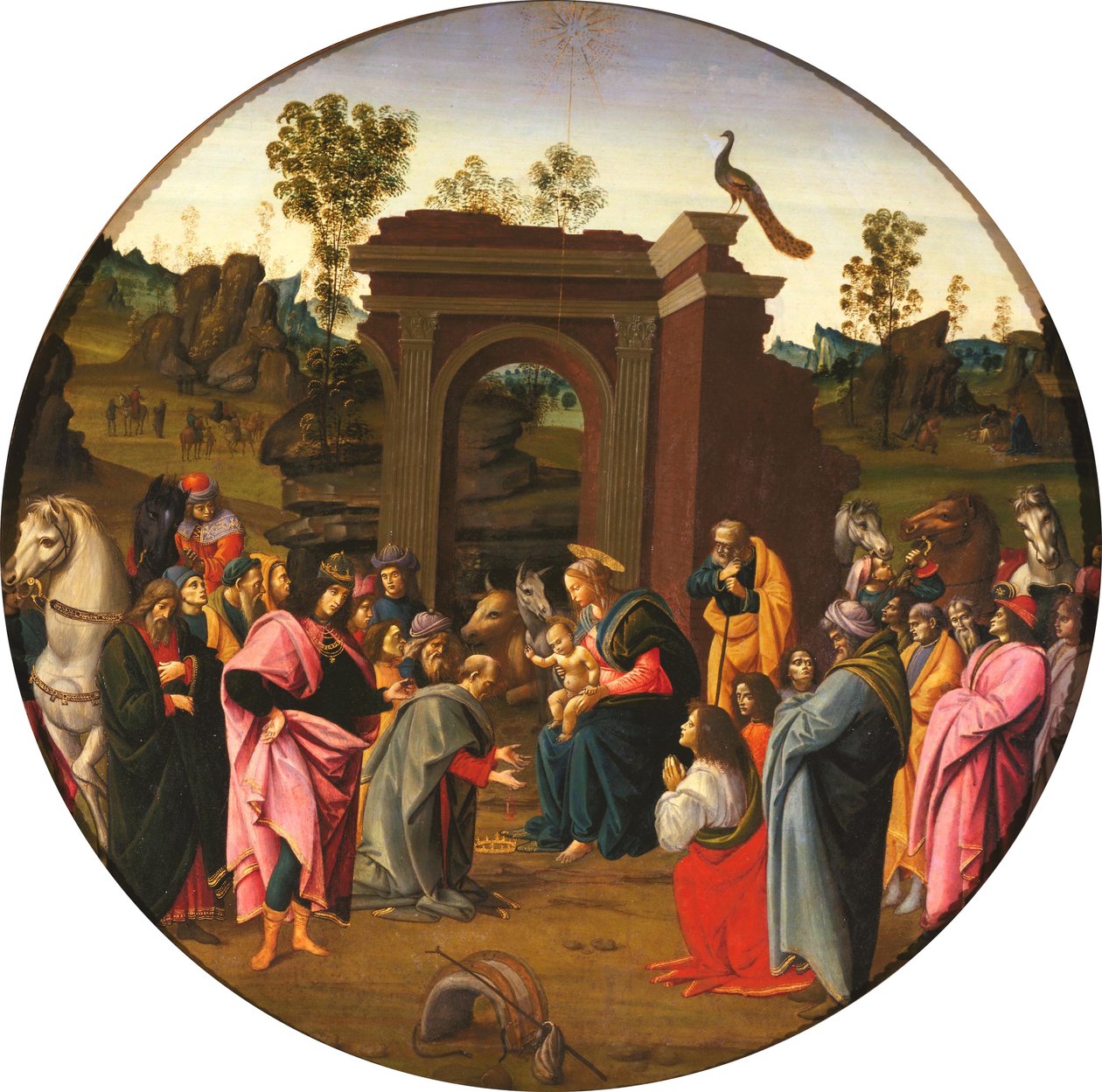 Aanbidding der wijzen door Bartolomeo di Giovanni