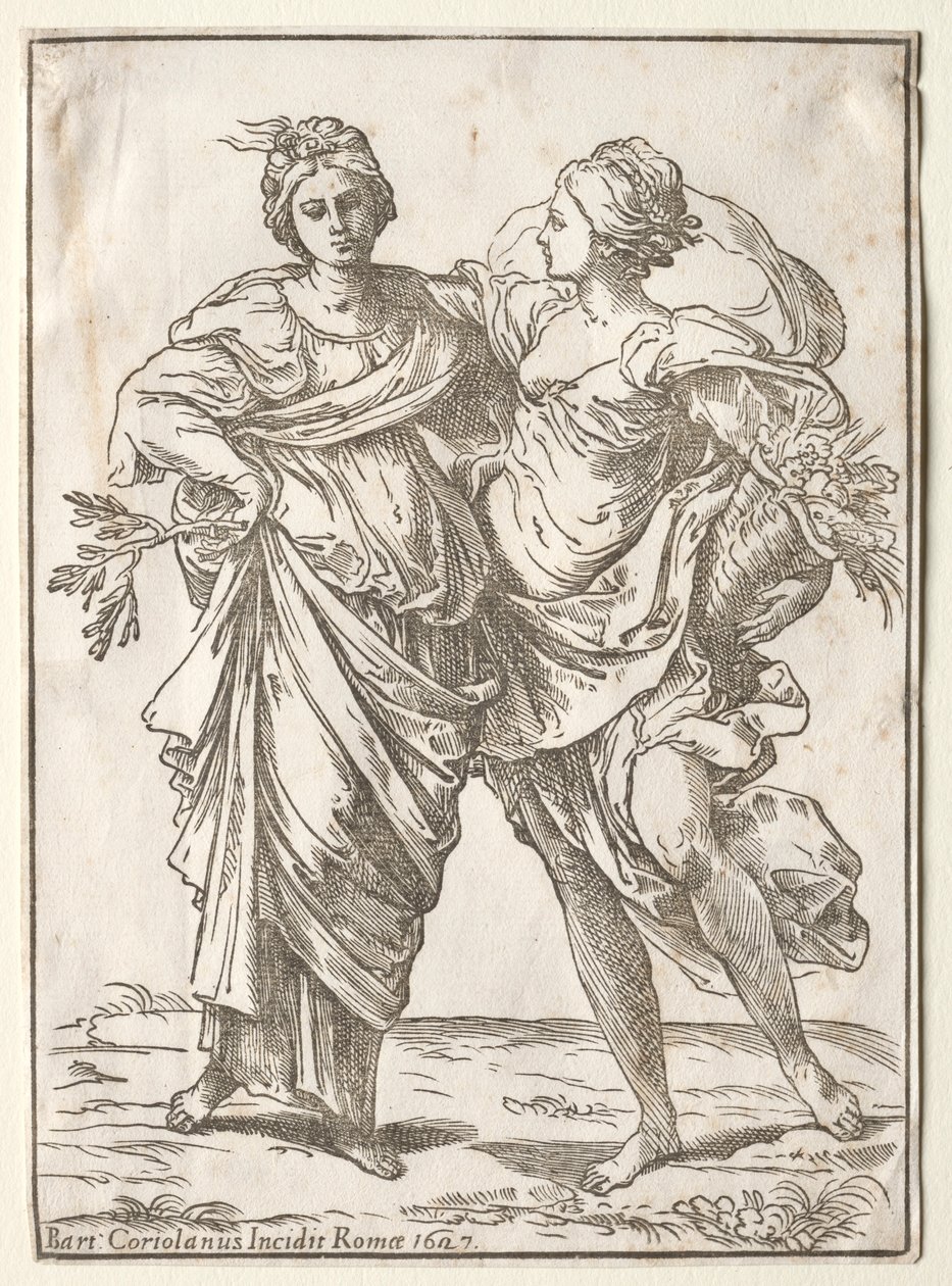 Alliantie van Vrede en Overvloed (1642) door Bartolommeo Coriolano