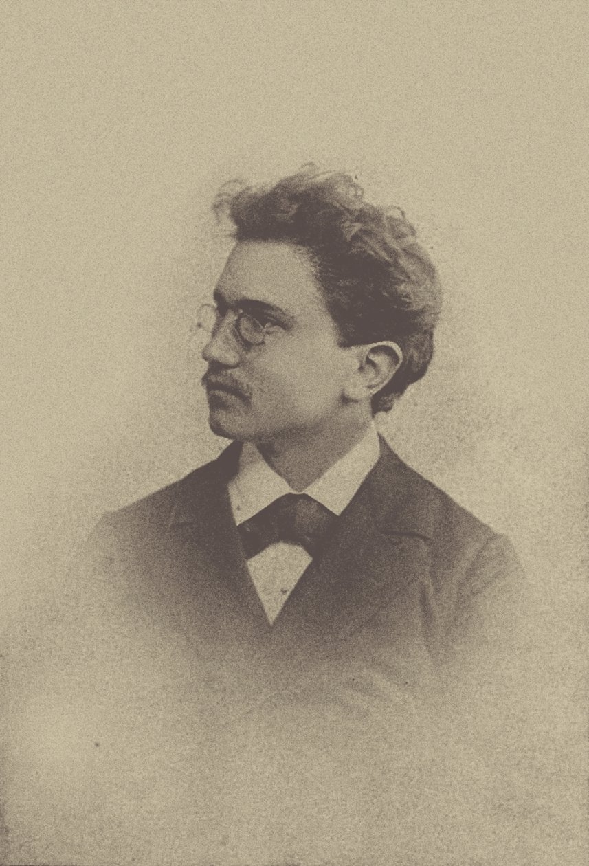 Portret van de Componist Hans Huber 1852-1921, 1898 door Basel . Photo studio Taescher and