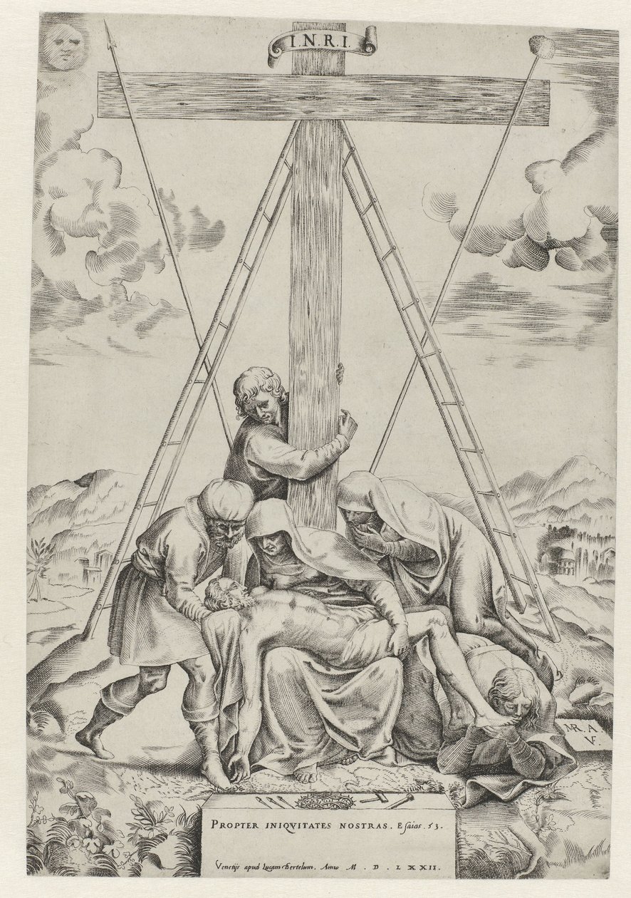 Bewening van Christus door Battista Angolo del Moro