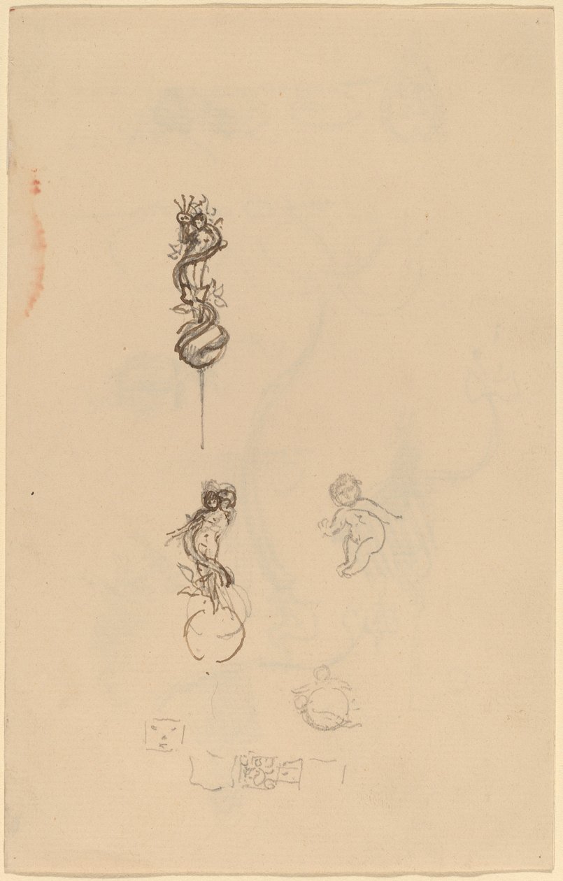 Studies voor Sieradenontwerpen door Beatrice Godwin Whistler
