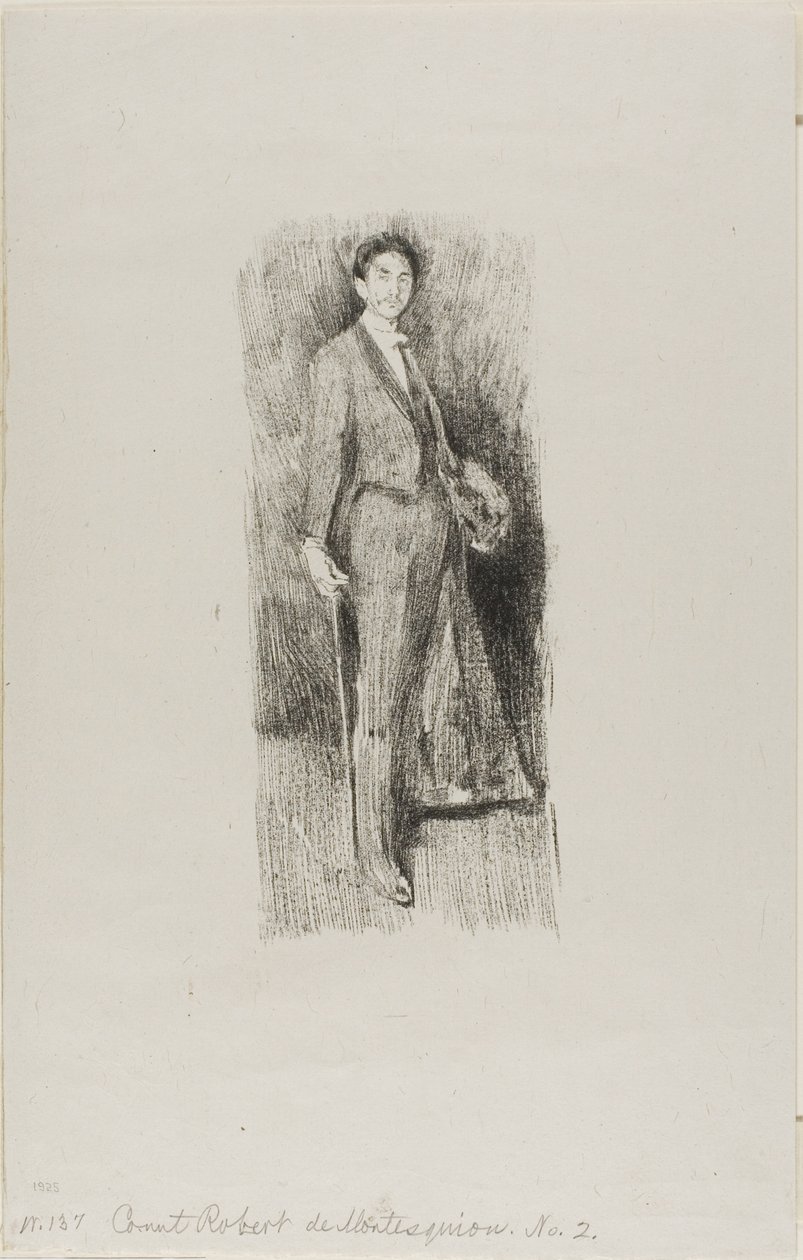 Graaf Robert de Montesquiou door Beatrix Godwin Whistler