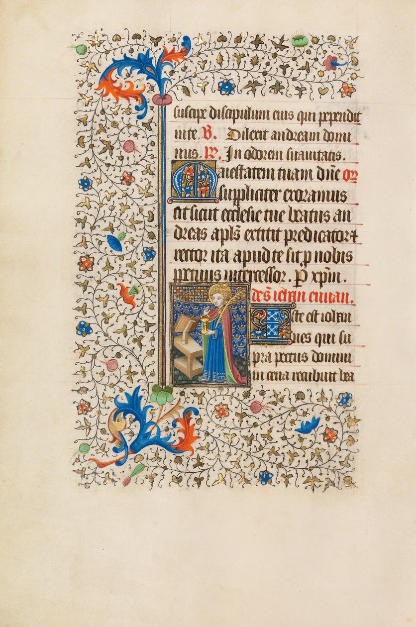 Johannes de Evangelist met de vergiftigde kelk door Bedford Master