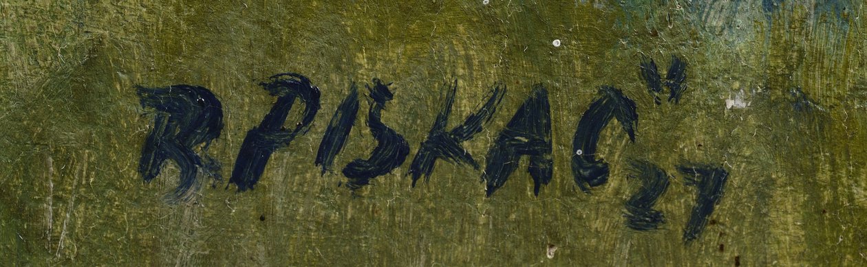 Bedřich Piskač - handtekening door Bedřich Piskač