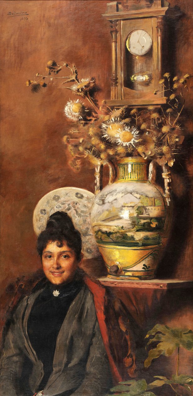 Vaas met bloemen door Belmiro de Almeida