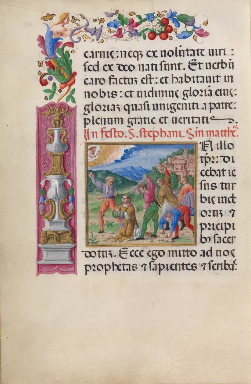 Martelaarschap van de heilige Stefanus. Uit het 