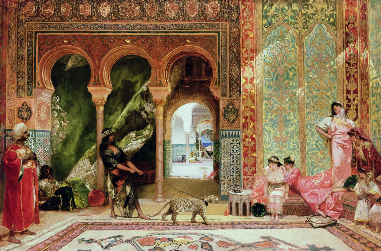 Een koninklijk paleis in Marokko door Jean Joseph Benjamin Constant