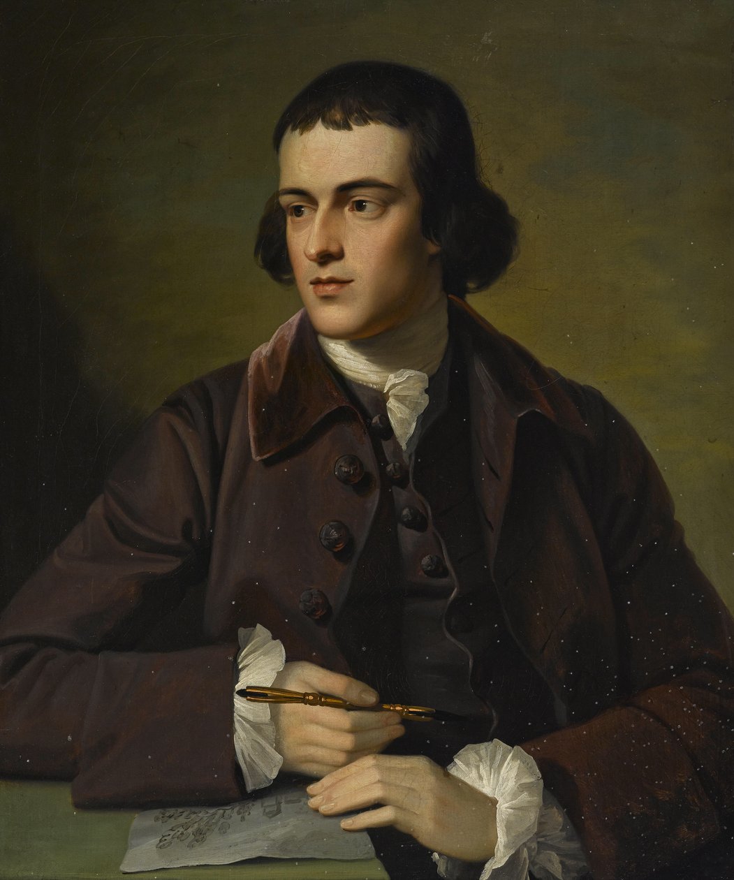 Portret van John Grey, derde zoon van Harry Grey, 4e Graaf van Stamford, gedateerd 1766 door Benjamin West