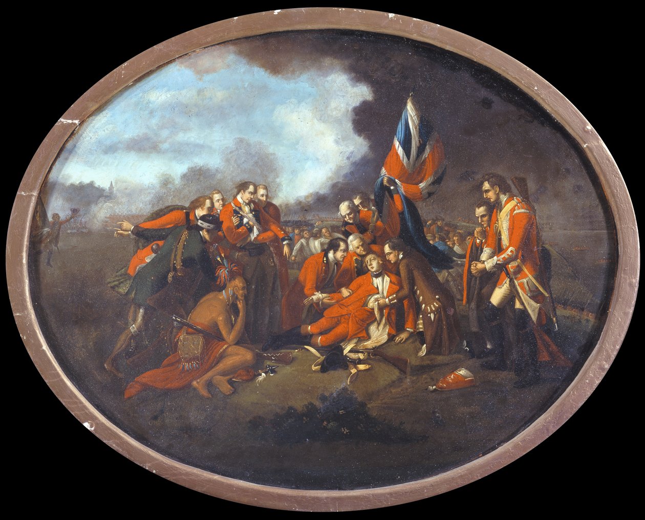 De dood van generaal Wolfe (1727-59) op 13 september 1759, ca. 1770 door Benjamin West